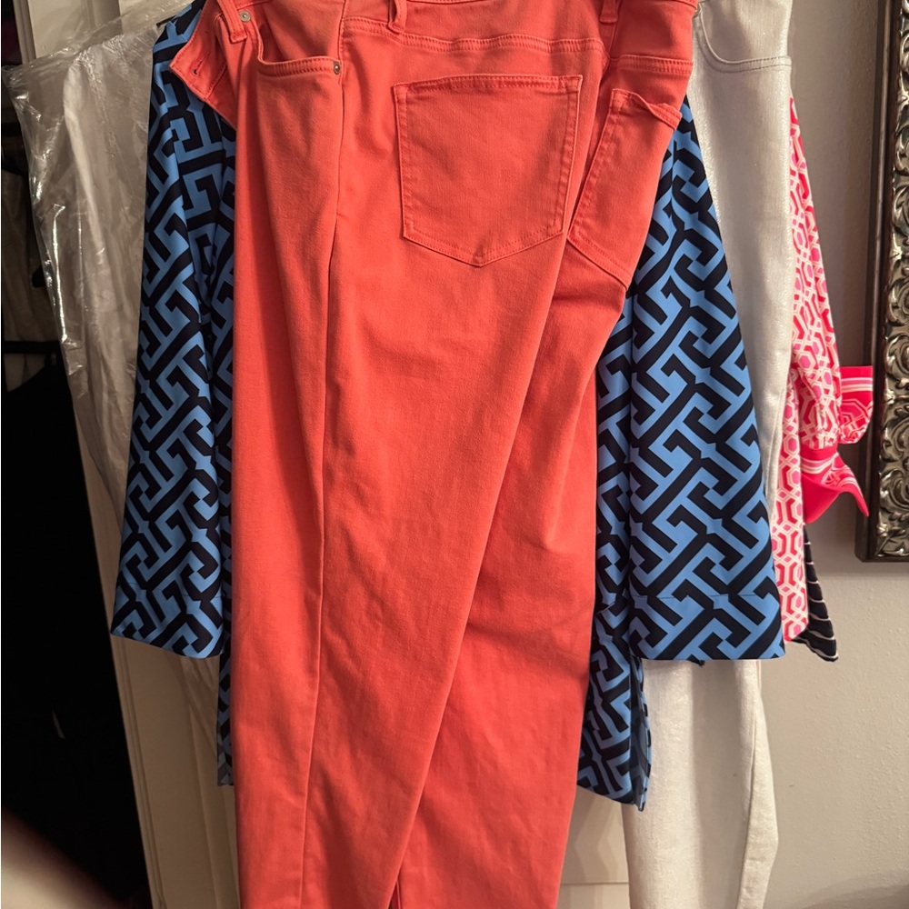 Tommy Bahama Coral Stretch Boyfriend Jeans